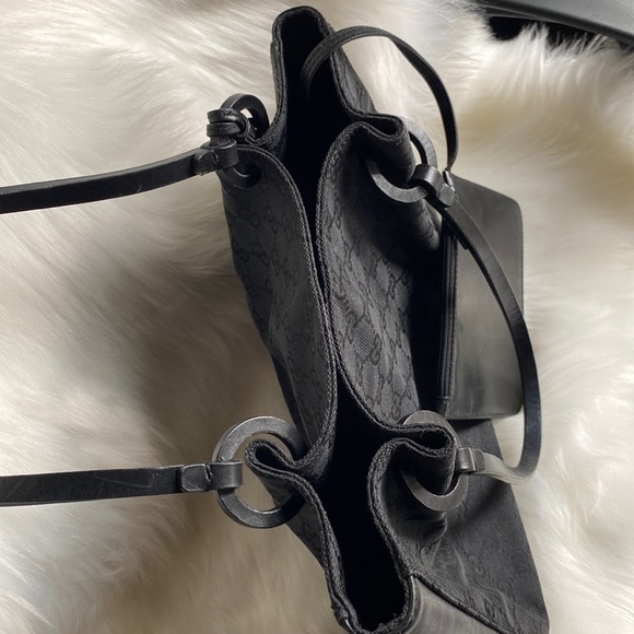 🌸👜Authentic GUCCI Tote Bag GG Canvas Leather - Picture 14 of 17